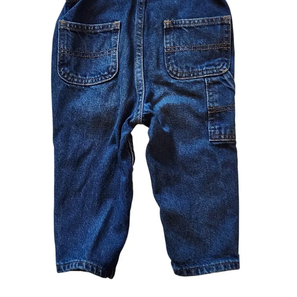 Old Navy Workwear Baby Boys Bib Overalls Size 18-24 Months Blue